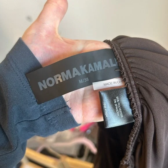 Norma Kamali Brown Asymmetrical Dress - Picture 7 of 13